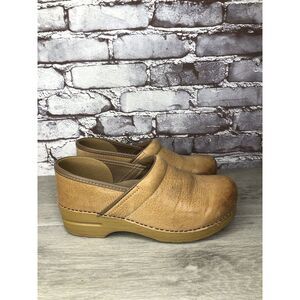 Dansko Tan Leather Mules